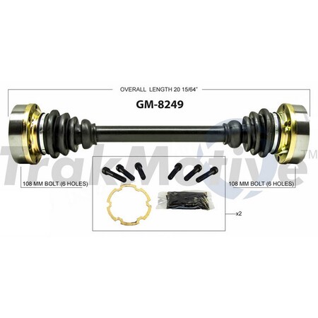 Surtrack Axle Cv Axle Shaft, Gm-8249 GM-8249